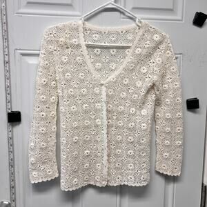 Handmade Crochet Sweater Small AAA3947